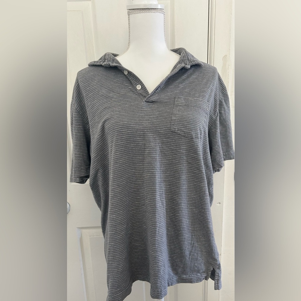 George Gray Striped Short-Sleeve Polo